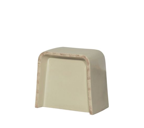 Shoal - Table D'appoint En Céramique H53cm - Couleur - Beige