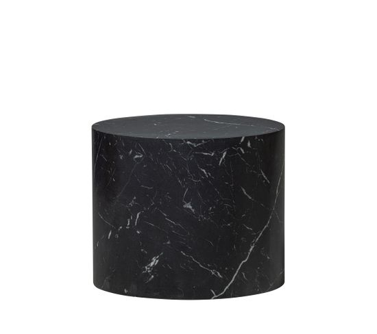 Quint - Table D'appoint Ovale En Bois 48x33cm - Couleur - Noir