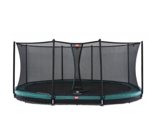 Trampoline Grand Favorit Inground 520 Green + Safety Net Comfort