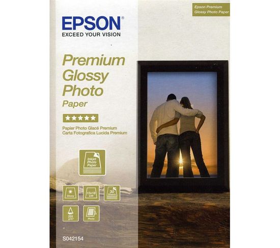 Pack De 1 Papier Photo Premium Brillant S042154 - 130x180mm - 30 Feuilles - 255g/m2