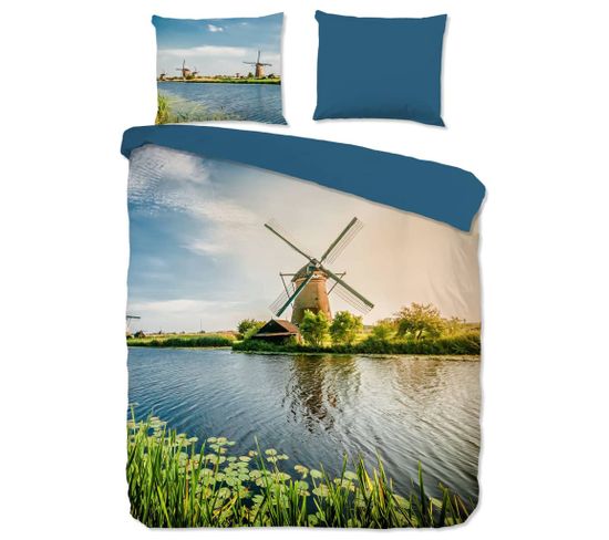 Housse De Couette Windmill 155x220 Cm Multicolore