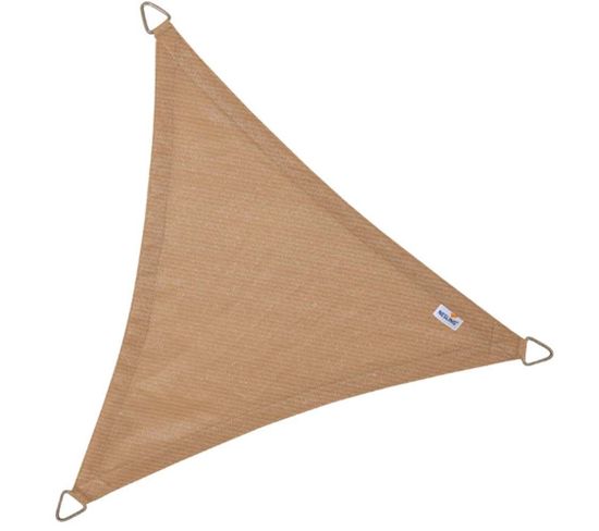 Voile D'ombrage Triangulaire Coolfit Sable 5 X 5 X 5 M
