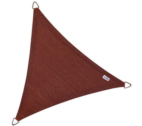 Voile D'ombrage Triangulaire Coolfit Terracotta 5 X 5 X 5 M