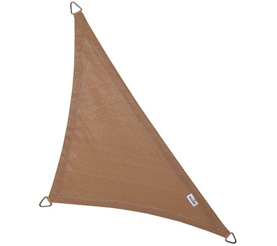 Voile D'ombrage Triangulaire Coolfit Sable 4 X 4 X 5,7 M