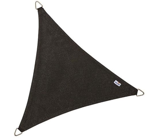 Voile D'ombrage Triangulaire Coolfit Noir 5 X 5 X 5 M