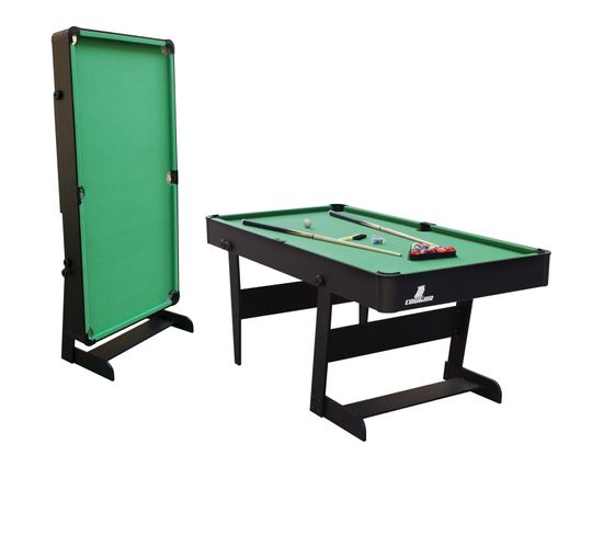 Table De Billard Hustle Xl   Table De Billard Pliable 6ft Noir / Vert Pour L'intérieur
