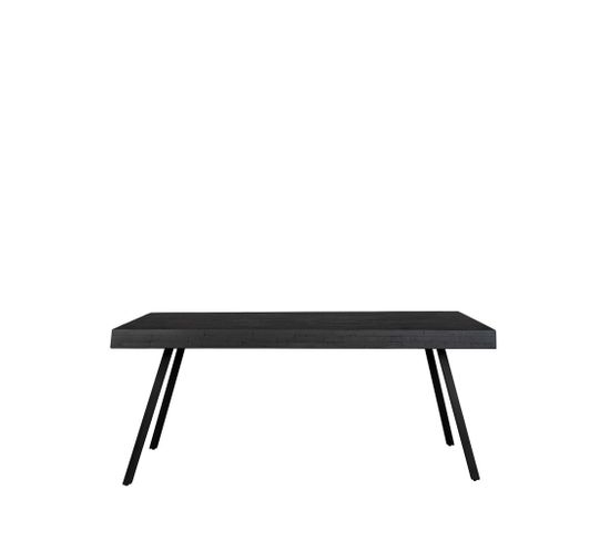 Suri - Table à Manger En Teck Recyclé 180x90cm - Couleur - Noir