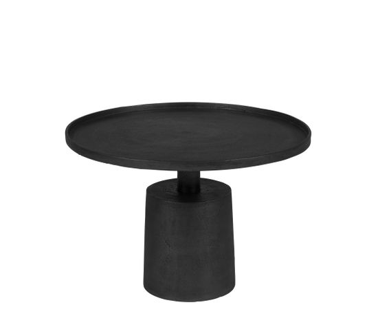 Mason - Table Basse Ronde En Métal Ø60cm - Couleur - Noir