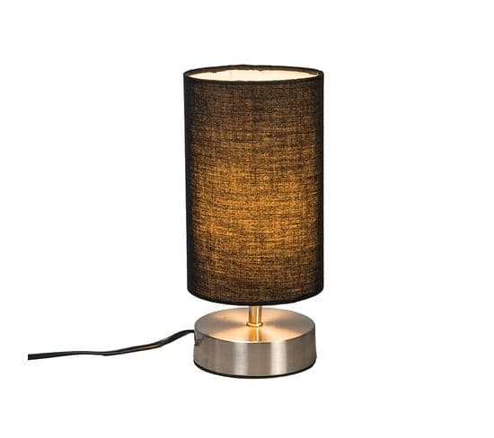Lampe De Table Moderne Noire Avec Acier - Milo 2
