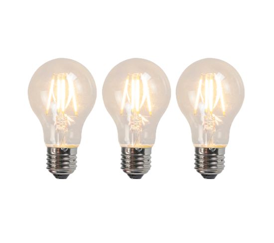 Lot De 3 Lampes LED A60 Filament 4w 2700k 320lm