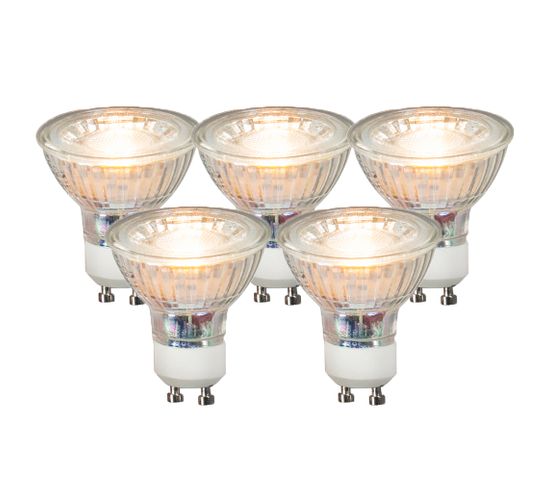 Lot De 5 Lampes LED Gu10 Cob 3,5w 330 Lm 3000k