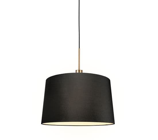 Lampe à Suspension Moderne Bronze Avec Abat-jour 45 Cm Noir - Combi 1