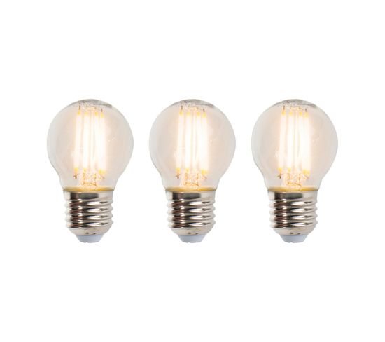 Lot De 3 Lampes à Boule LED Dimmables E27 Lampe à Boule P45 5w 470lm