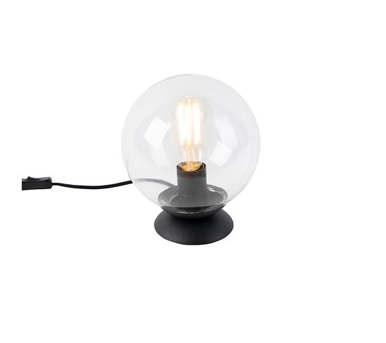 Lampe De Table Art Déco Noire - Pallon
