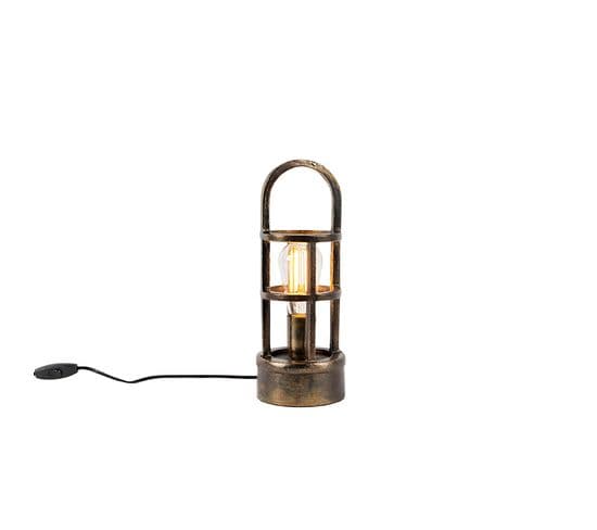 Lampe De Table Art Déco En Bronze 35 Cm - Kevie