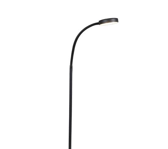 Lampadaire Moderne Noir Avec LED - Trax