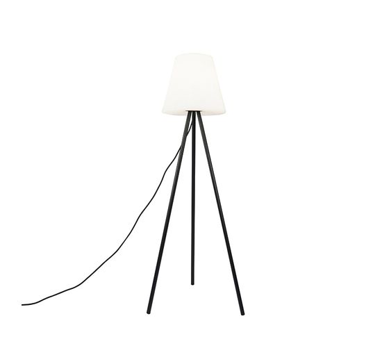 Lampe D'extérieur Moderne Noire Avec Abat-jour Blanc Ip65 - Virginie