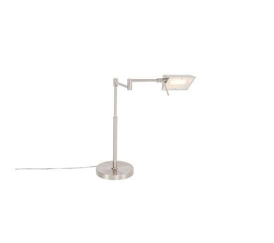 Lampe De Table Design En Acier Avec LED Avec Variateur Tactile - Notia