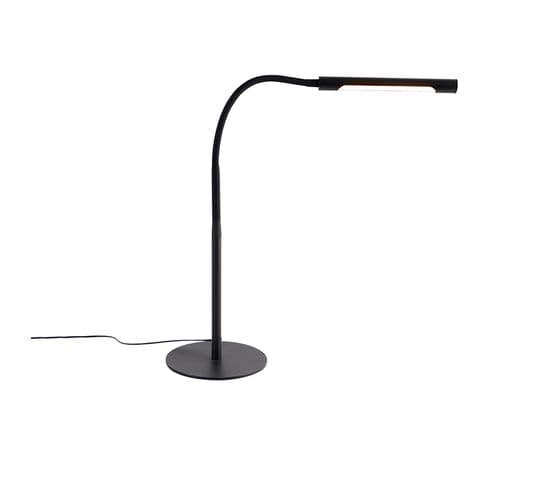 Lampe De Table Design Noire Avec LED Avec Variateur Tactile - Palka