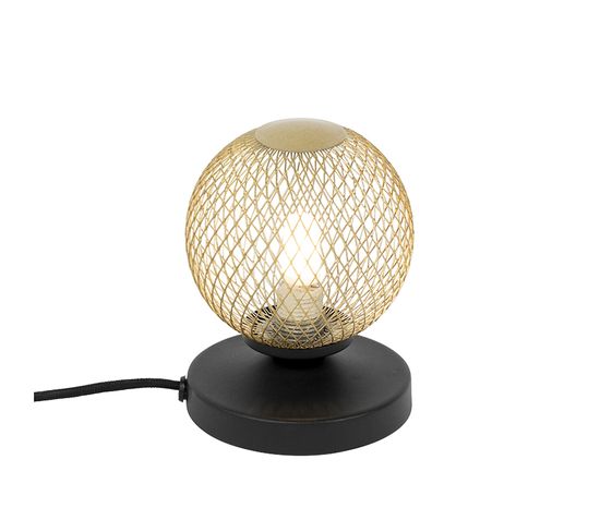 Lampe De Table Moderne Noire Avec Or - Athens Wire