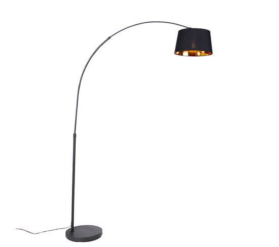 Lampe à Arc Moderne Noire Avec Or - Arc Basic