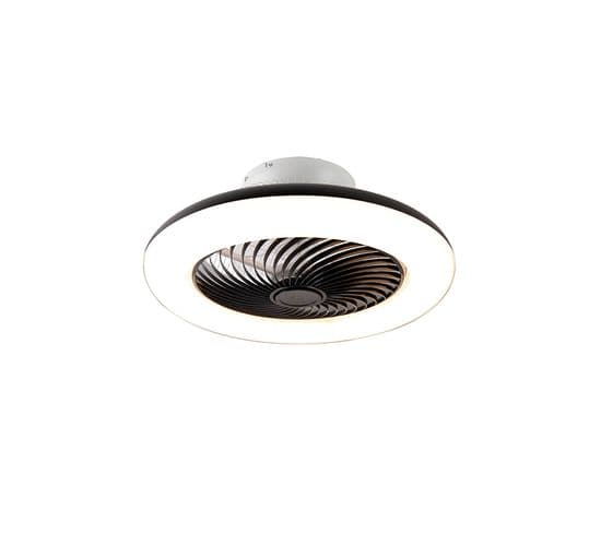 Ventilateur De Plafond Noir Avec LED Avec Télécommande - Clima