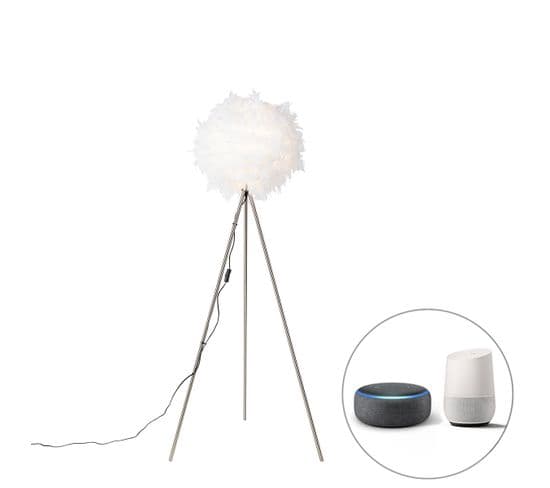 Lampadaire Romantique Intelligent Blanc Avec Wifi A60 - Plume