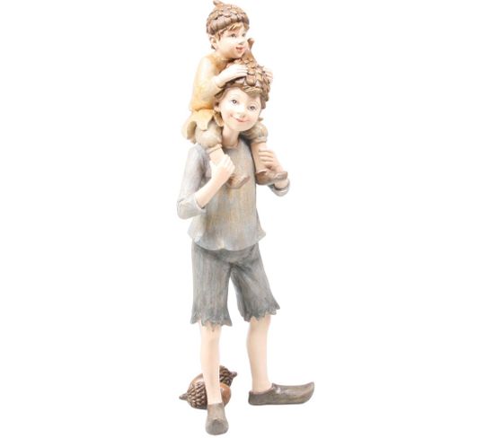 Figurine Fée En Résine Duo Sur Épaules