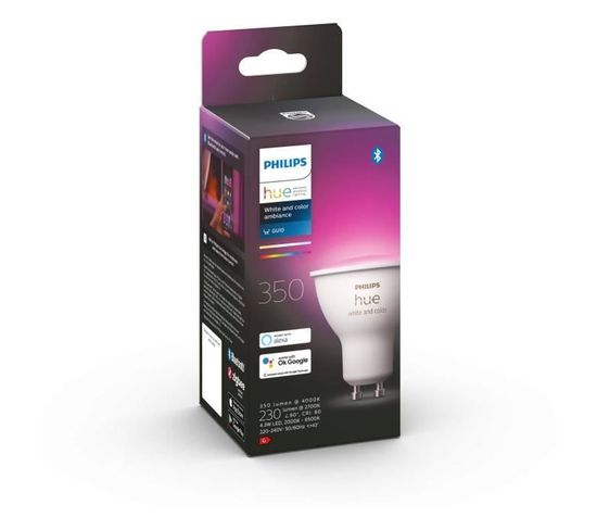 Hue Connectée White et Color Ambiance - Ampoule LED Gu10 - Compatible Bluetooth