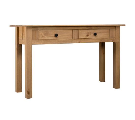 Table Console 110x40x72 Cm Pin Solide Gamme Panama