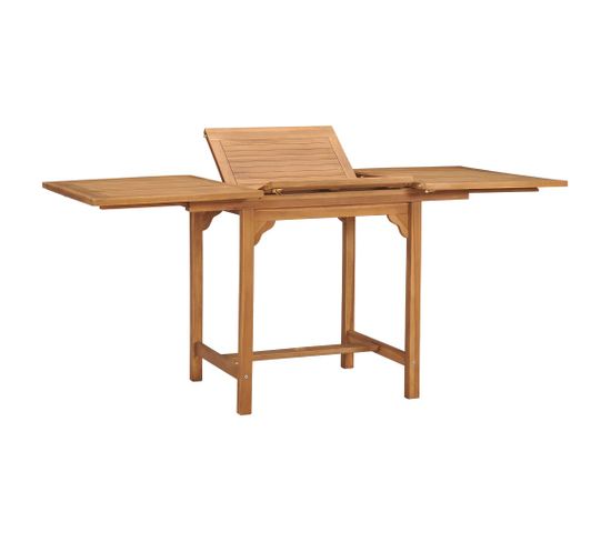 Table Extensible De Jardin (110-160)x80x75 Cm Teck Solide
