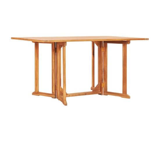 Table Pliable De Jardin Papillon 150x90x75 Cm Bois Teck Solide