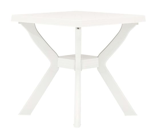 Table De Bistro Blanc 70x70x72 Cm Plastique