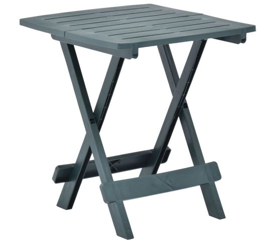 Table Pliable De Jardin Vert 45x43x50 Cm Plastique