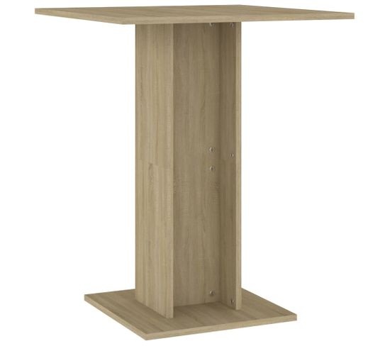 Table De Bistro Chêne Sonoma 60x60x75 Cm Aggloméré