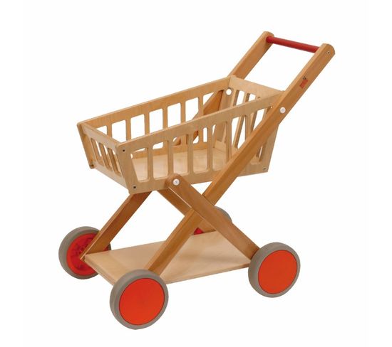 Chariot De Supermarché En Bois - Jeu Montessori