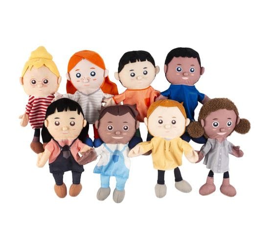 Jeu D'imitation Marionnettes à Gants, Ensemble De 8 Jeu Montessori