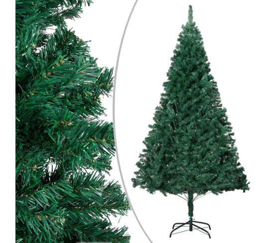 Arbre De Noël Artificiel Avec Branches Épaisses Vert 150 Cm Pvc
