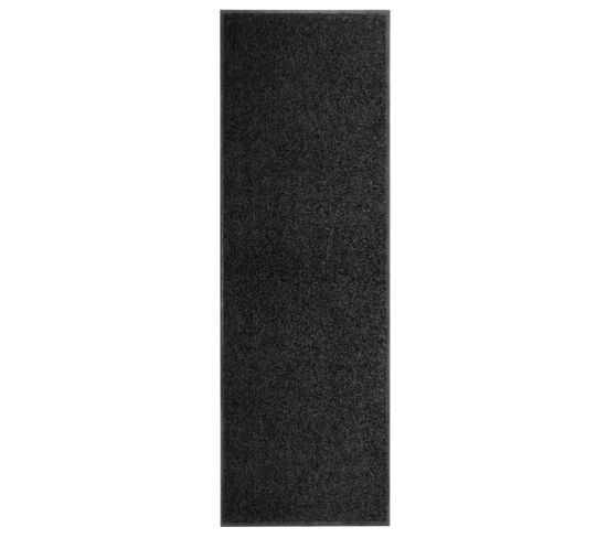 Paillasson Lavable Noir 60x180 Cm