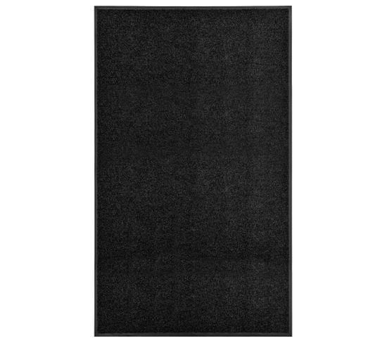 Paillasson Lavable Noir 90x150 Cm
