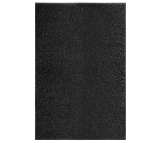 Paillasson Lavable Noir 120x180 Cm