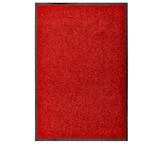 Paillasson Lavable Rouge 60x90 Cm