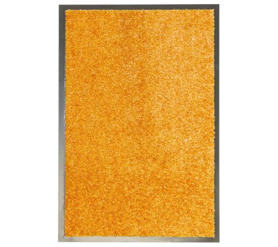 Paillasson Lavable Orange 40x60 Cm