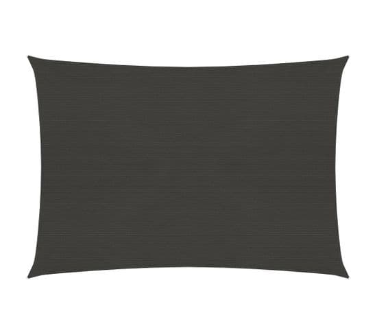 Voile D'ombrage 160 G/m² Anthracite 2,5x3 M Pehd