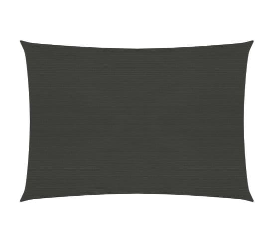 Voile D'ombrage 160 G/m² Anthracite 2,5x3,5 M Pehd