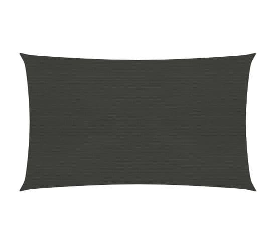 Voile D'ombrage 160 G/m² Anthracite 3x6 M Pehd