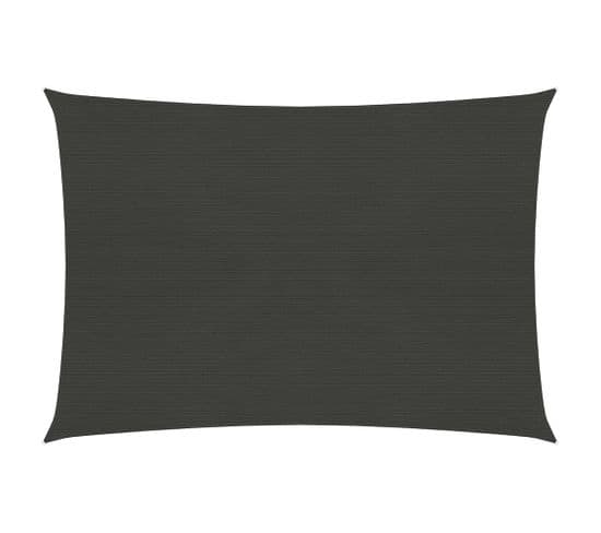 Voile D'ombrage 160 G/m² Anthracite 3,5x4,5 M Pehd
