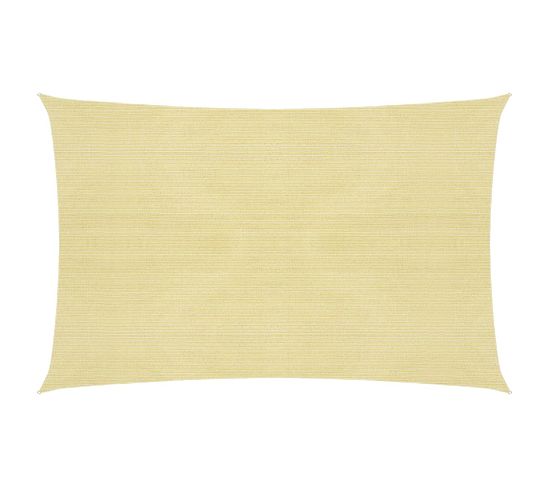 Voile D'ombrage 160 G/m² Beige 2,5x4 M Pehd