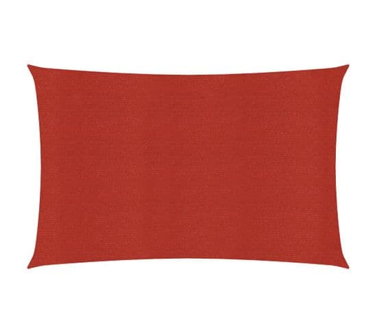 Voile D'ombrage 160 G/m² Rouge 3,5x4,5 M Pehd
