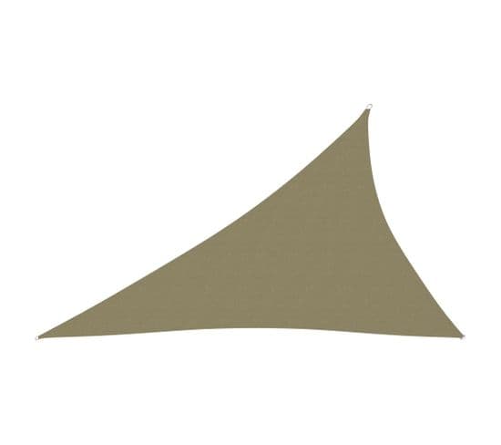 Voile D'ombrage Tissu Oxford Triangulaire 3x4x5 M Beige